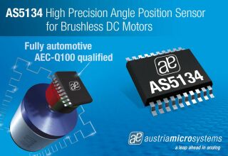 奧地利微電子發布高分辨率角度位置傳感器AS5134