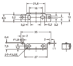 MS-DIN-2 ·Å´óÆ÷°²×°Ö§¼Ü(FX-11A¸½¼þ)