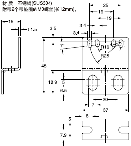 MS-CX2-5 ´«¸ÐÆ÷°²×°Ö§¼Ü(ÁíÊÛ)
