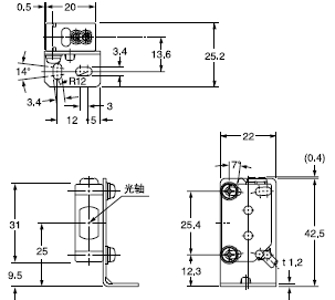 ×°Åä³ß´ç CX-41¡õÊÜ¹âÆ÷µÄ°²×°Í¼