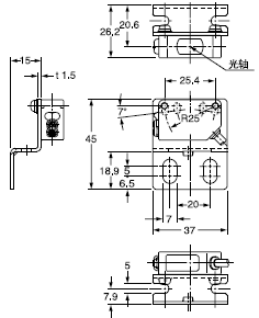 ×°Åä³ß´ç CX-41¡õÊÜ¹âÆ÷µÄ°²×°Í¼