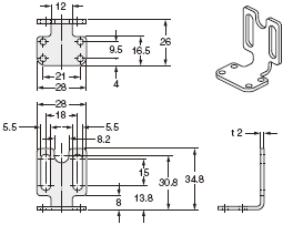 MS-SF2B-4 SF1-N/NA40ÓÃ»¥»»°²×°Ö§¼Ü(ÁíÊÛ)