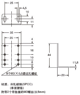 MS-RF22 [ÓÃÓÚRF-220µÄ·´Éä¾µ°²×°Ö§¼Ü(ÁíÊÛ)]