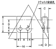 MS-SS3 ÓÃÓÚGX-3S¡õµÄ´«¸ÐÆ÷°²×°Ö§¼Ü(¸½¼þ)