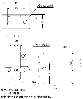 MS-DPX ÓÃÓÚ±ê×¼ÐÍµÄ´«¸ÐÆ÷°²×°Ö§¼Ü(ÁíÊÛ)