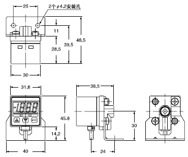 MS-DPX ÓÃÓÚ±ê×¼ÐÍµÄ´«¸ÐÆ÷°²×°Ö§¼Ü(ÁíÊÛ)
