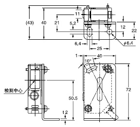MS-NX5-1 ¸¨Öú´«¸ÐÆ÷°²×°Ö§¼Ü(PX-SB1¸½¼þ)