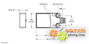 電感式傳感器-BI8U-Q08-AP6X2-V1131