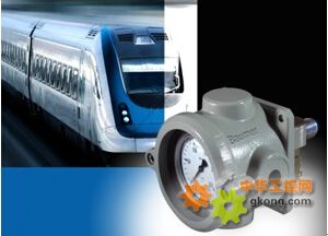 為鐵路機車設計的具有堅固外殼壓力表MEX3